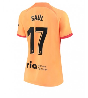 Atletico Madrid Saul Niguez #17 Tredjedrakt Kvinner 2022-23 Kortermet